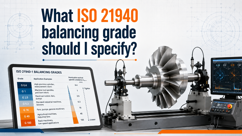 What ISO 21940 balancing grade should I specify?
