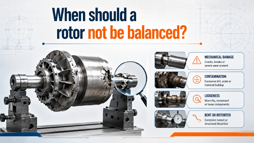 When should a rotor not be balanced?
